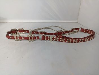 Ceinture rouge bordeaux