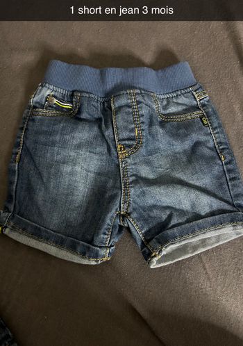 short bébé 3 mois
