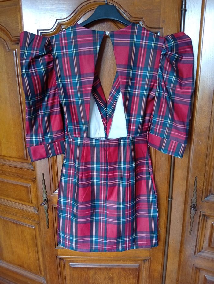 Robe à carreaux pretty wind taille s neuve - photo numéro 2