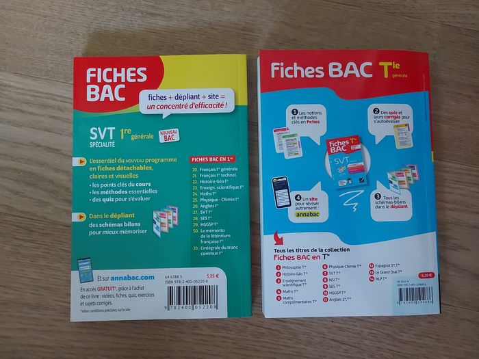 Fiches BAC - SVT Spécialité - 1re & Tle - photo numéro 2