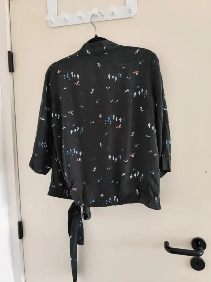 Belle blouse Comptoir des cotonniers modèle Big cœur style cache coeur 40 - photo numéro 8