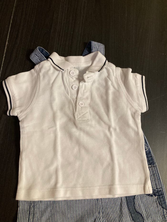 Ensemble salopette short tee shirt - photo numéro 3