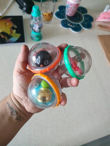 Lot 3 balles de bain qui flottent jouet de bain puériculture