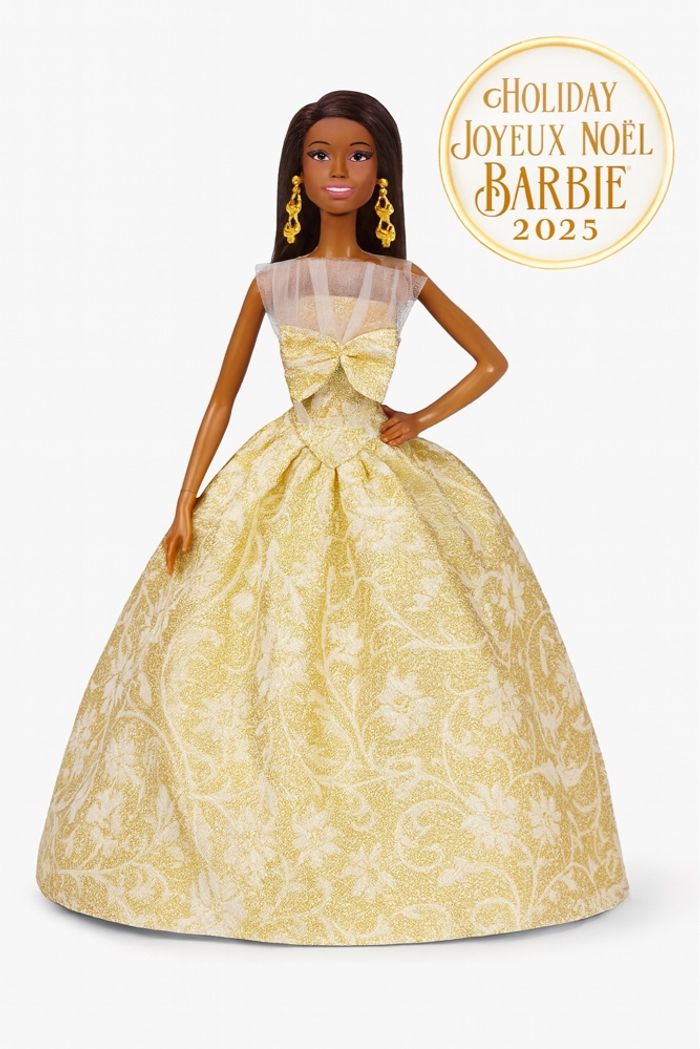 Barbie joyeux Noël holidays 2025 métisse
