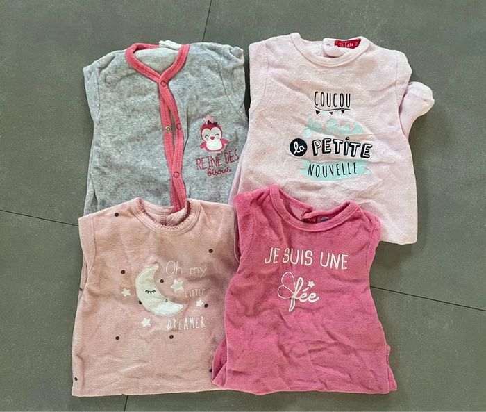 Lot 4 pyjamas BBF - 6mois