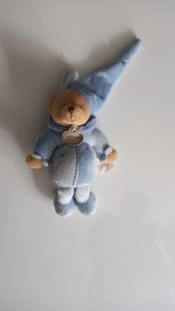 Doudou dormeur ours bleu Baby Nat