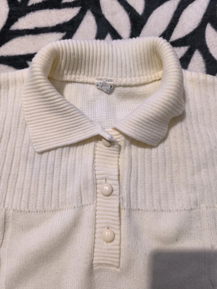 Pull vintage avec col - photo numéro 2