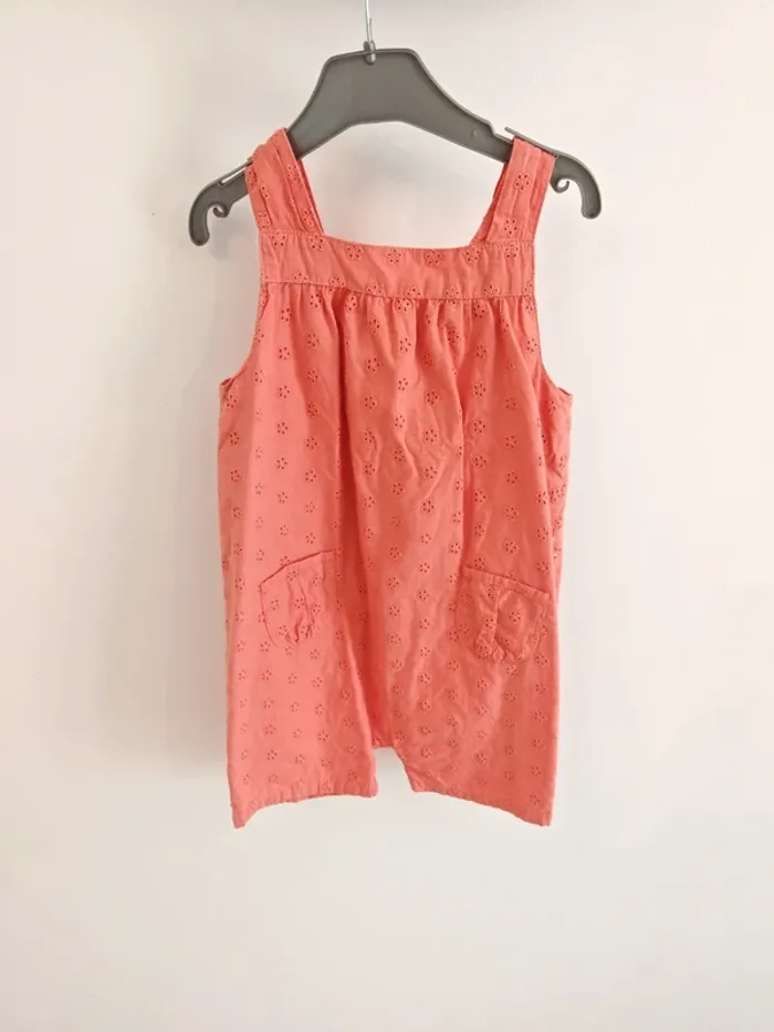 Combi-short d'été corail taille 3 ans