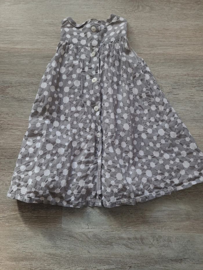 Robe été grise et blanche à pois Absorba - photo numéro 4