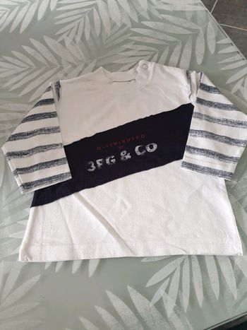 Tee-shirt 3 pommes 6 mois