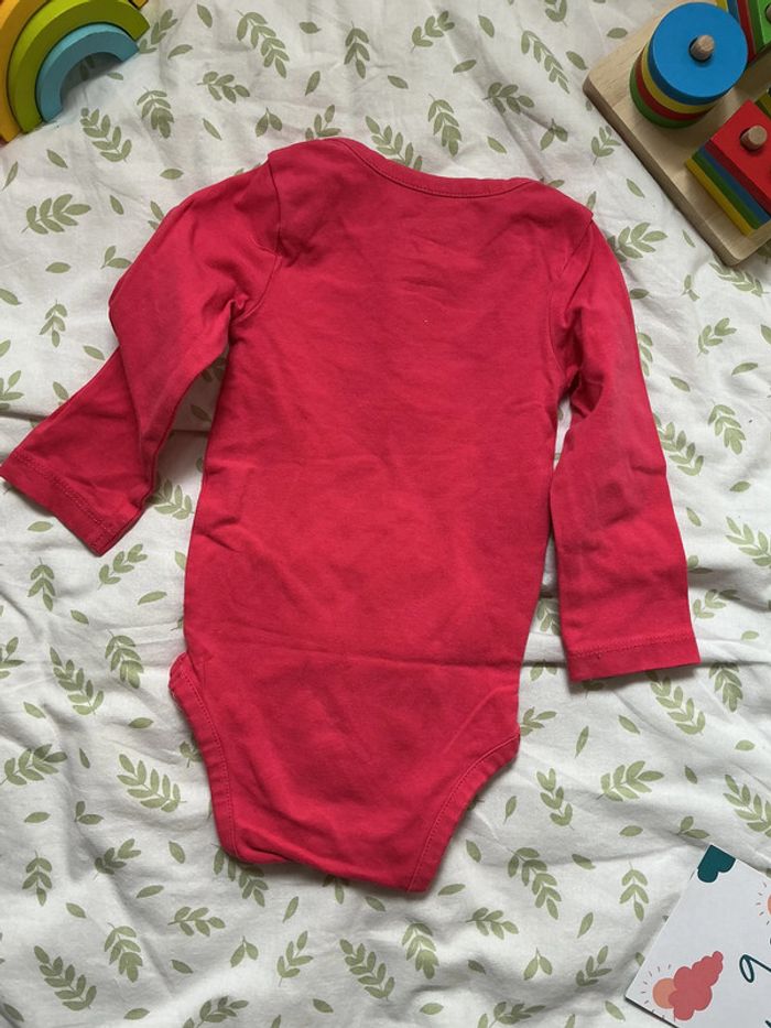 body manches longues rose inscription devant 9 mois orchestra - photo numéro 6