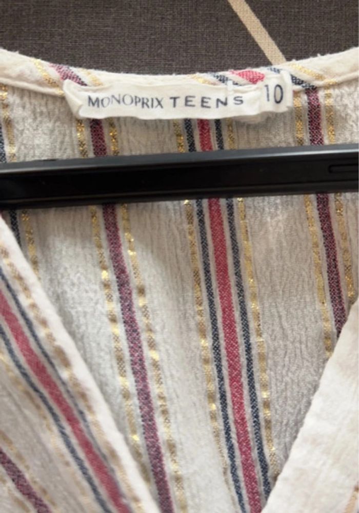 Combishort manches courtes avec bandes lurex 10 ans - Monoprix Teens - photo numéro 5