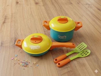 Set de Cuisson Interactif – Faitout, Poêle Sonores & Ustensiles – Très bon état 🍳