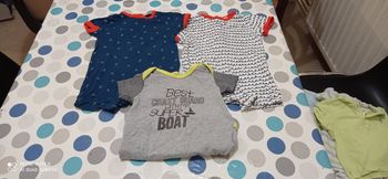 Combi short garçon 6 mois