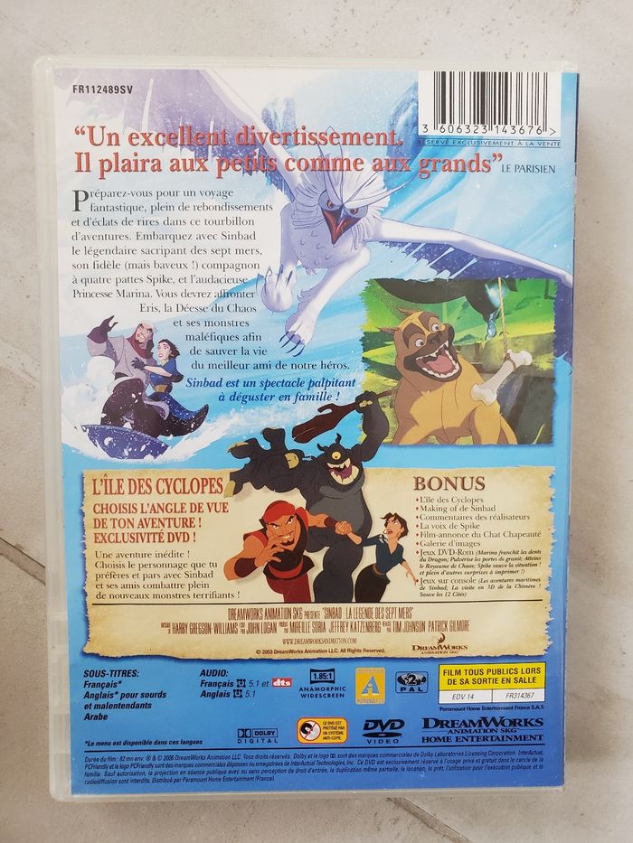 DVD Sinbad la légende des sept mers - photo numéro 3