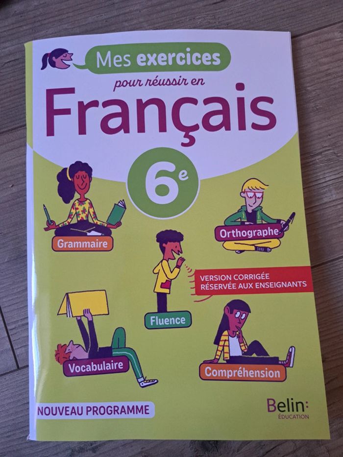 Cahier d'exercices 6èmes. Version corrigés