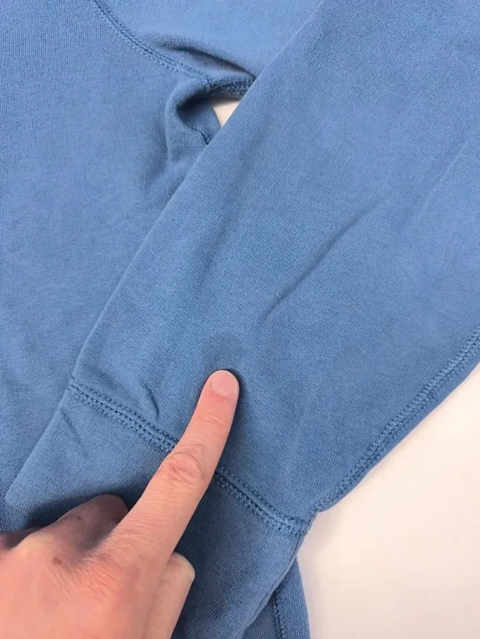 Sweat Polo Ralph Lauren homme bleu taille L capuche bon état - quelques tâches - photo numéro 9