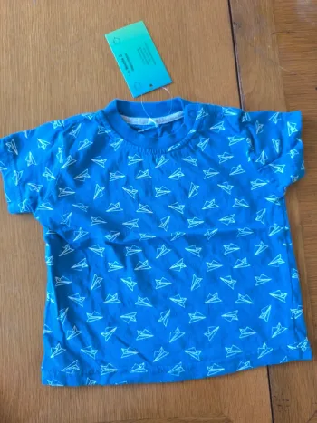 314656 Tee-shirt MC bleu garçon 18 mois