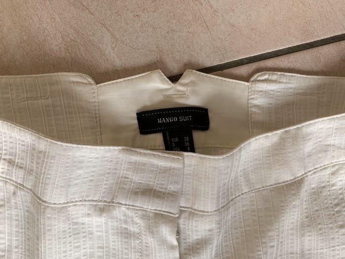 Pantalon blanc Mango taille 38 mais plutôt grand 36 - photo numéro 3