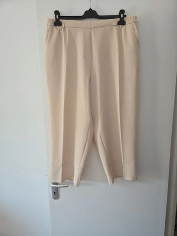 Pantacourt femme grande taille crème taille 50 TBE afibel