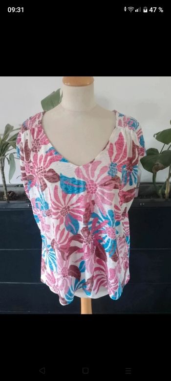 Blouse fleurie manches courtes Grain de Malice 