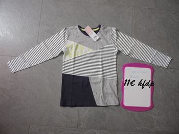 tee shirt manche longue taille 8 ans tape à l'oeil
