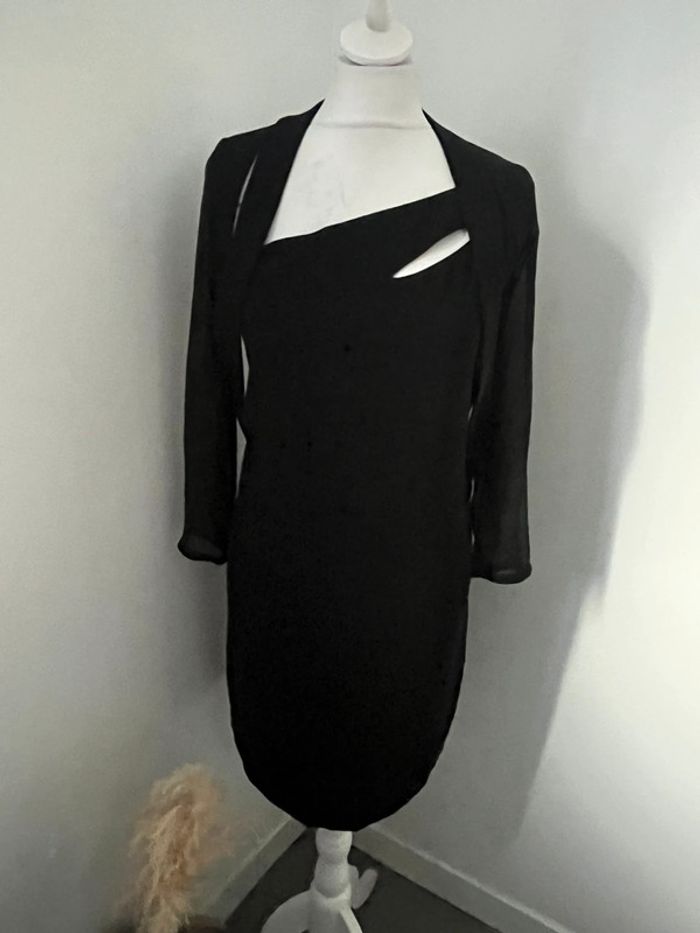 Robe noire déstructurée the Kooples XS comme neuve - photo numéro 2