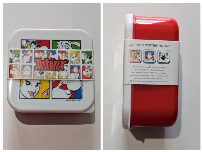 Boîte repas lunch box Astérix ensemble de 3 - photo numéro 2