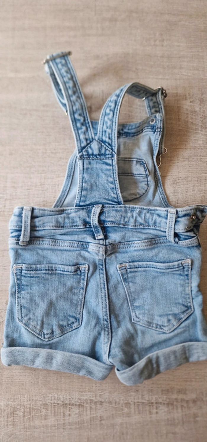 Salopette en jeans H&M 92 - photo numéro 4