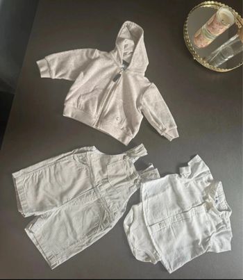 Ensemble body salopette garçon Petit Bateau 6 mois