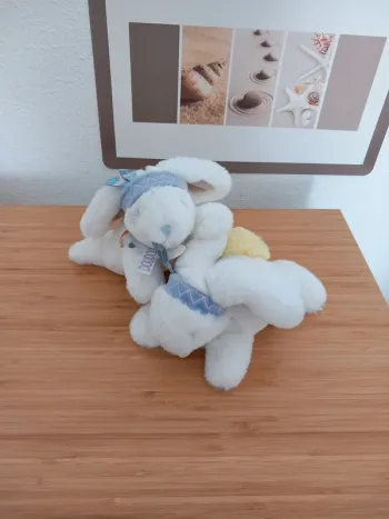 2 Peluches doudous lapin Doudou et Compagnie Paris
