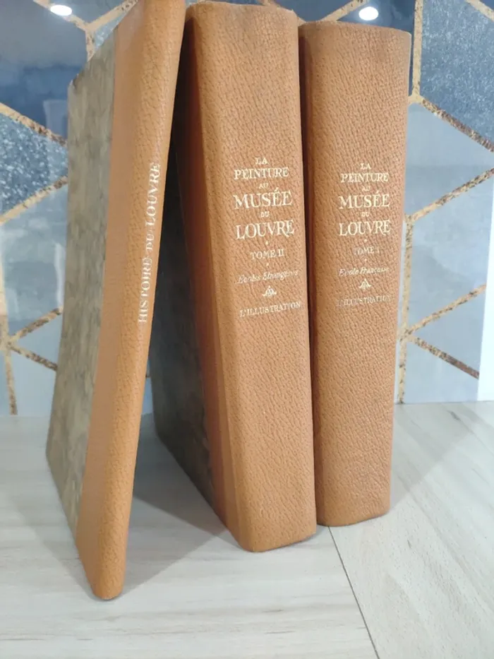 Lot de 3 livres histoire Louvre peinture au musée tome 1 et 2 écoles étrangères Illustration