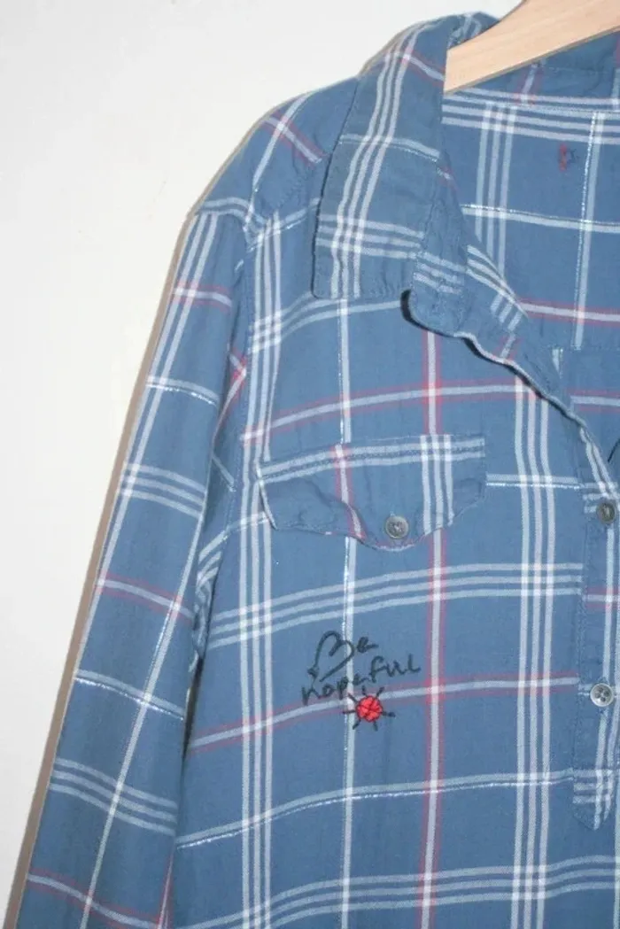 Robe chemise à carreaux, taille 12 ans - photo numéro 3