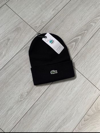 🖤 Bonnet noir classique – Taille unique 🐊