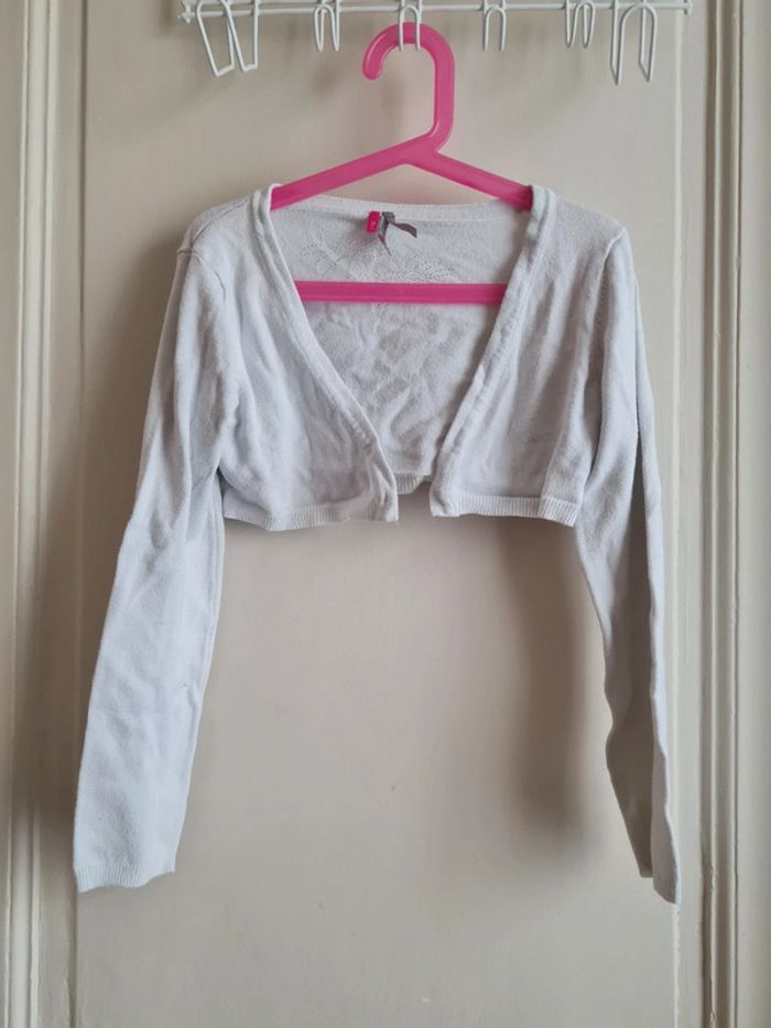 Gilet Boléro Orchestra blanc taille 10 ans