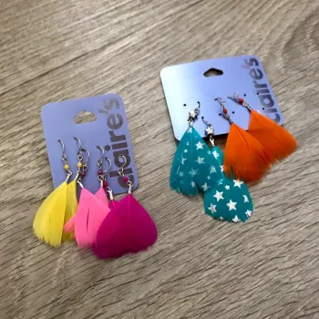 Boucles d’oreilles plume