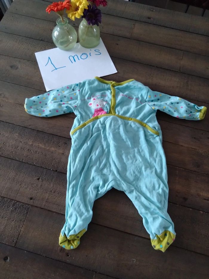 Pyjama bébé bébé garçon 1 mois du pareil au même - photo numéro 3