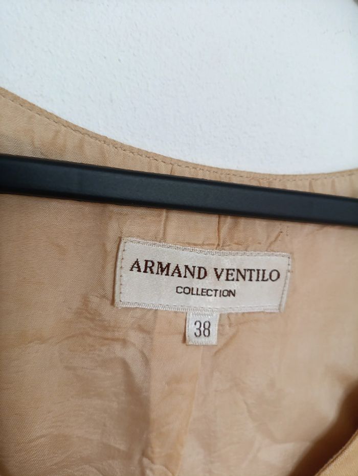 Top beige en lin Armand Ventilo Collection vintage old school pro - photo numéro 2