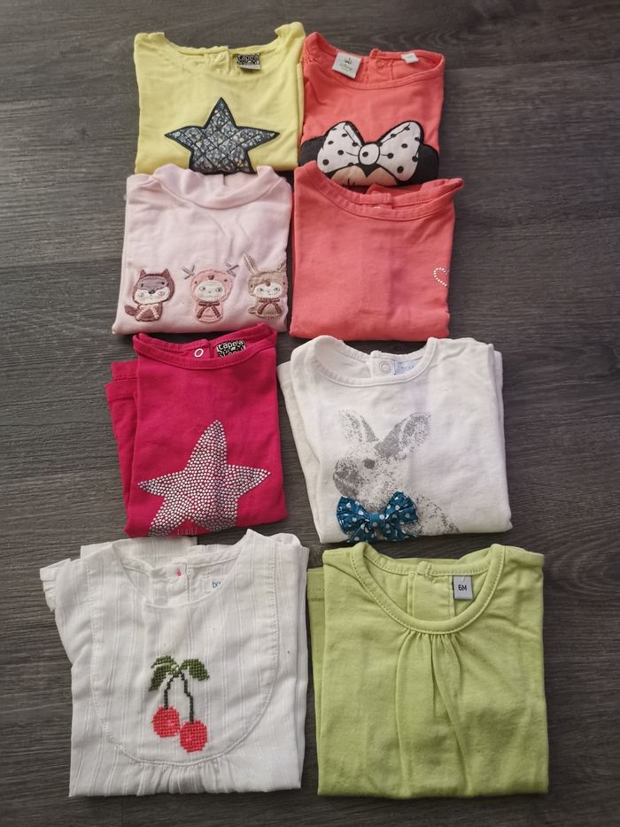 Lot tee shirt 6 mois