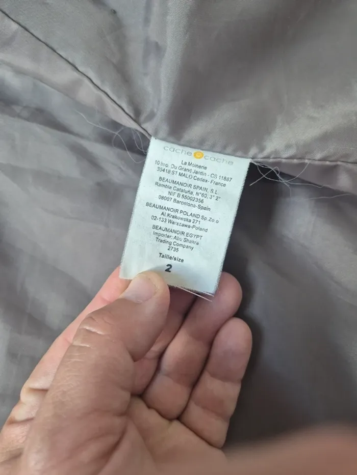 Gilet sans manche type fausse fourrure taille 2 cache cache - photo numéro 3