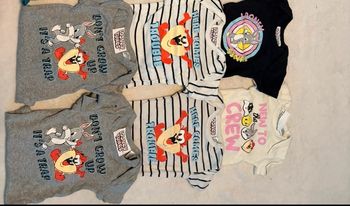 Lot 5 bodys et t-shirts Looney Tunes - Bébé 6 mois - Mixte/Garçon