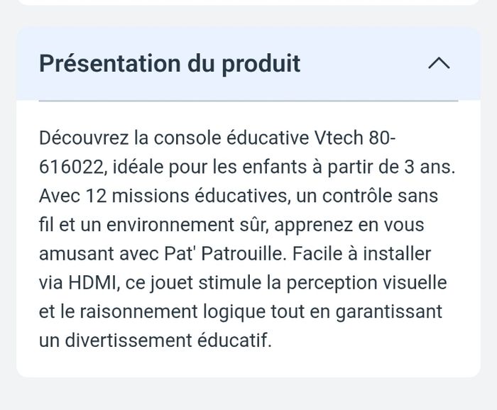 Console éducative vtech pat patrouille bleu - photo numéro 5