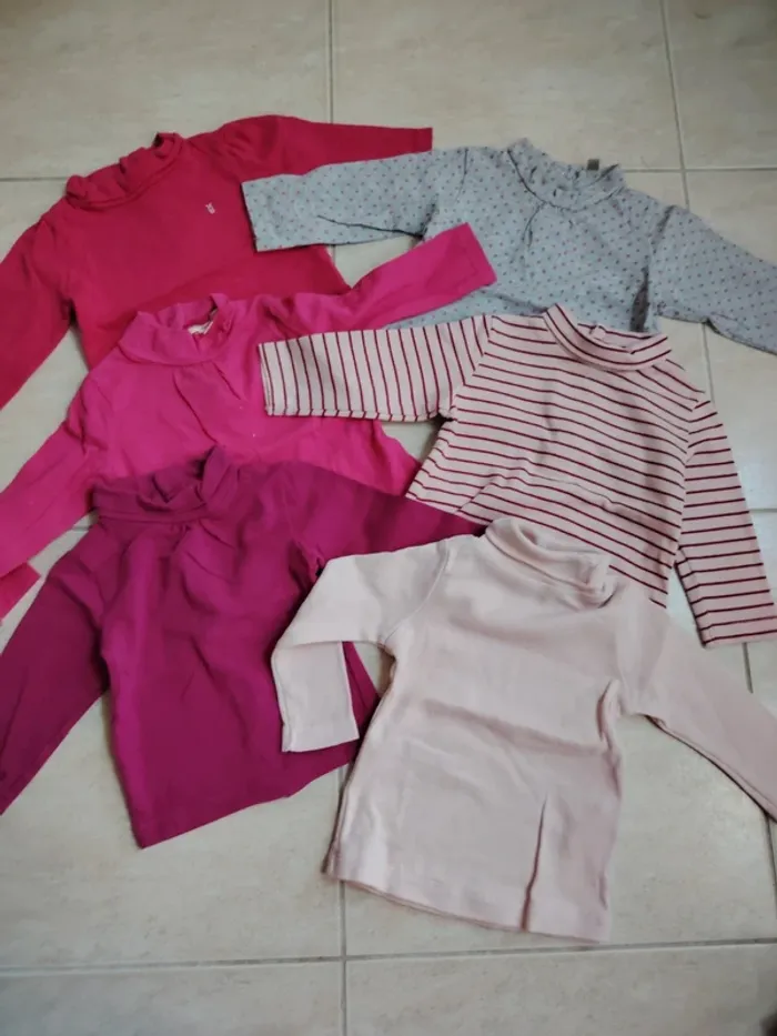 Lot sous pull bébé fille