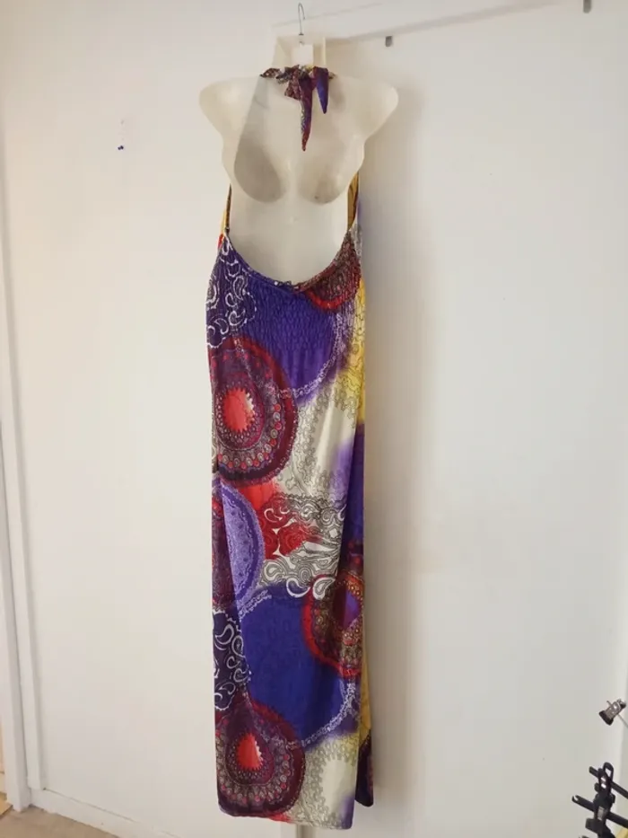 Robe longue d'été à motifs femme - photo numéro 4