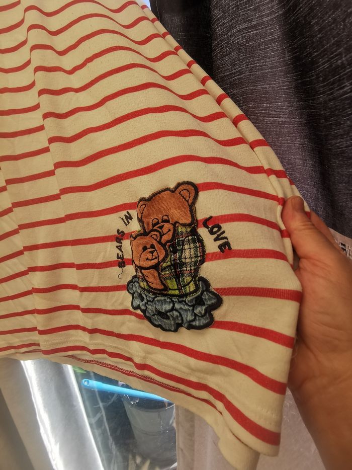 Jolie marinière C&A taille XL motif ourson - photo numéro 7