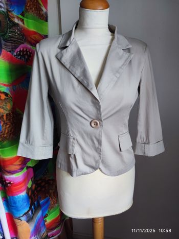 Veste Été écrue Femme Taille M manches 3/4