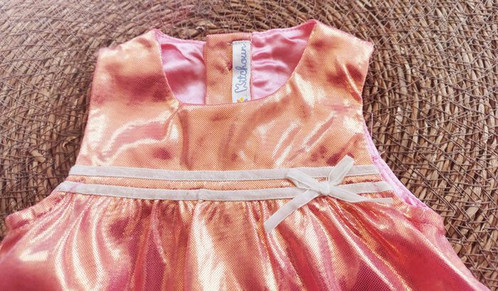 Robe bouffante 👣 rose brillant, 1 / 3 mois, Kitchoun - photo numéro 3