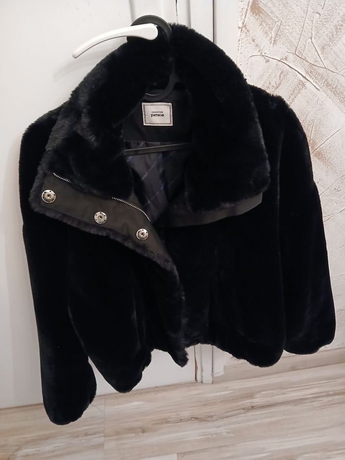 Veste facon fausse fourrure