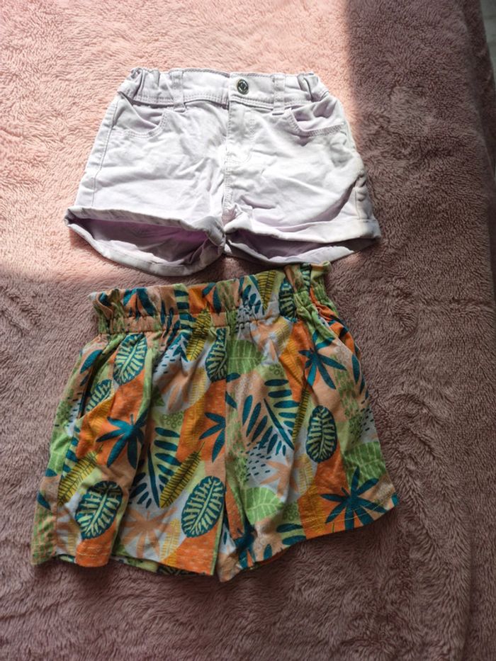 Lot de 2 shorts fille