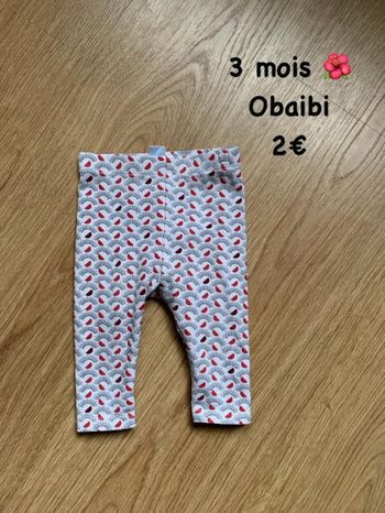 Legging 🌺 3 mois 🌺 Obaibi